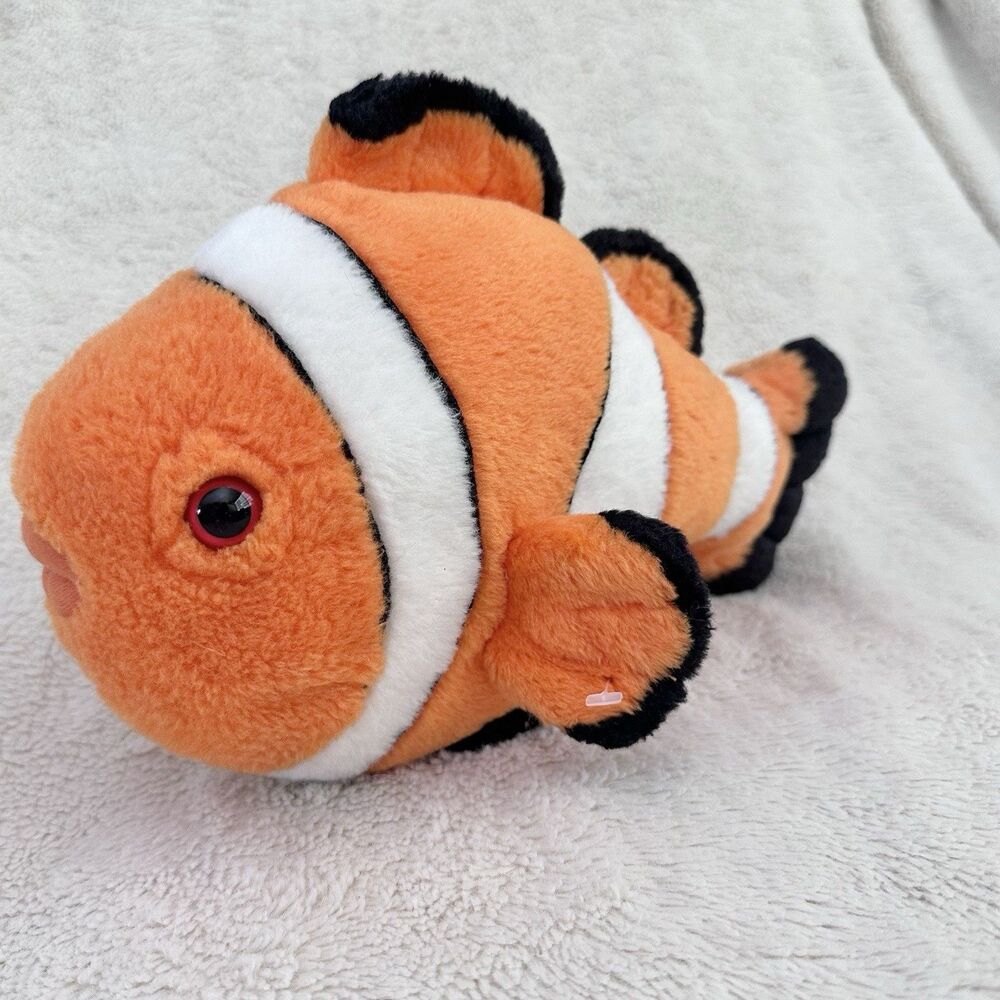 Wild Republic Clownfish Orange 12" Realistic Plush Stuffed Animal Toy Aquarium